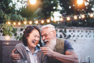 Happy couple at dinner in Fairfax, VA for date night | Couples Therapy and Marriage Counseling Fairfax, VA